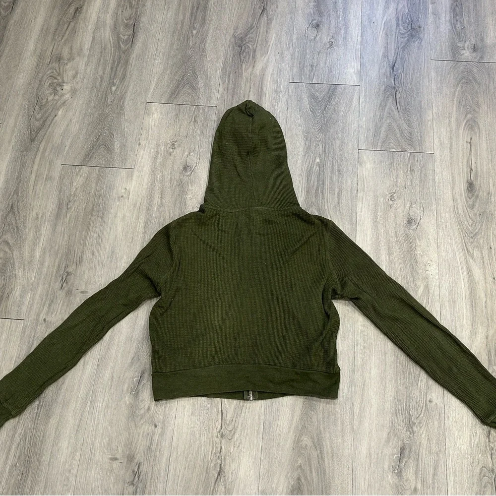 TNA Olive Green Hooded Sweater - Picture 2 of 3